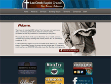 Tablet Screenshot of leecreekbaptist.org